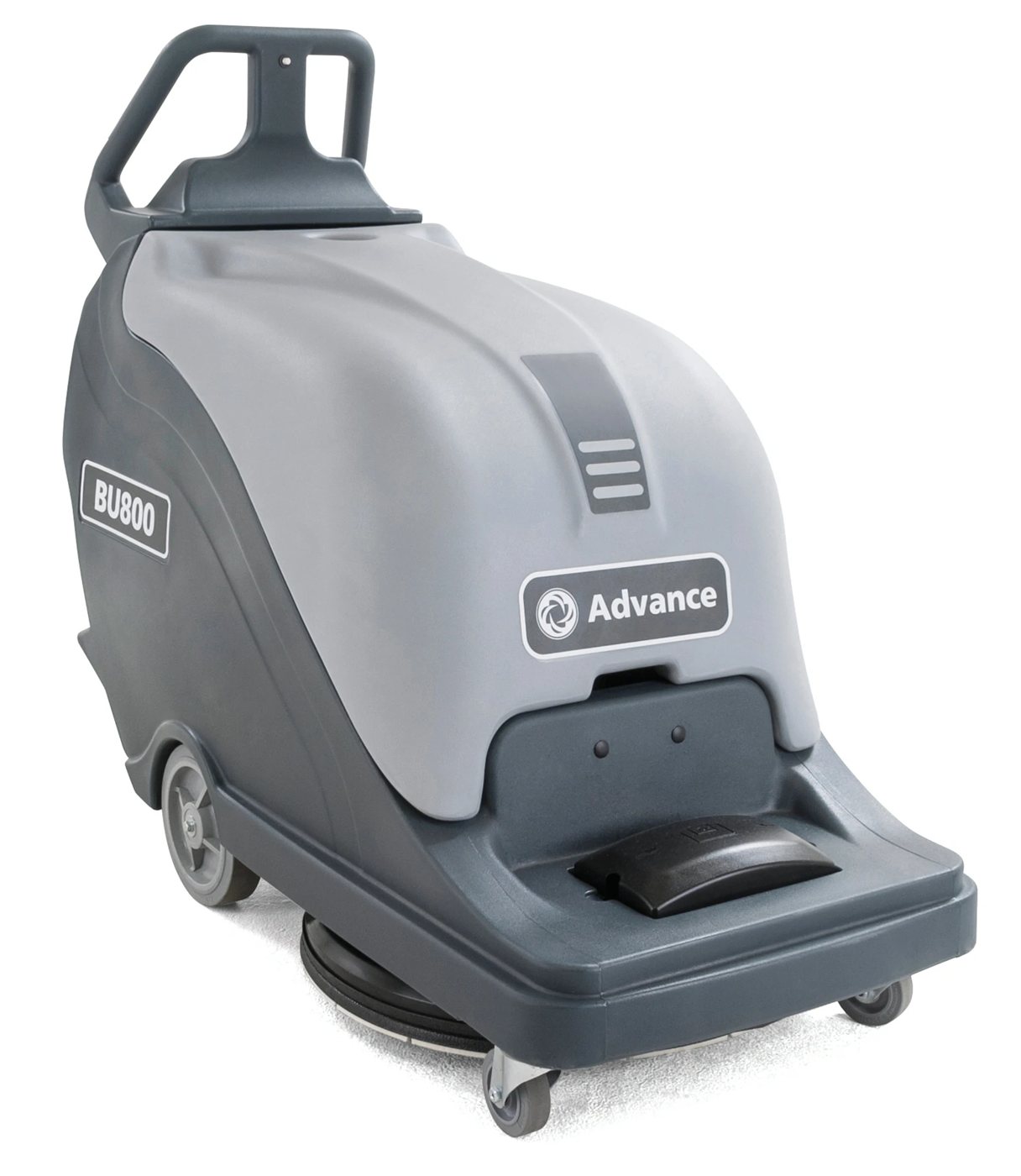 Advance BU800 battery floor burnisher, right front view