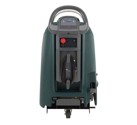 Nobles SpeedGleam 5 burnisher rear view showing the handle, key switch and emergency stop