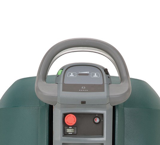 Nobles SpeedGleam 7 operator handle and control panel with key switch and emergency stop