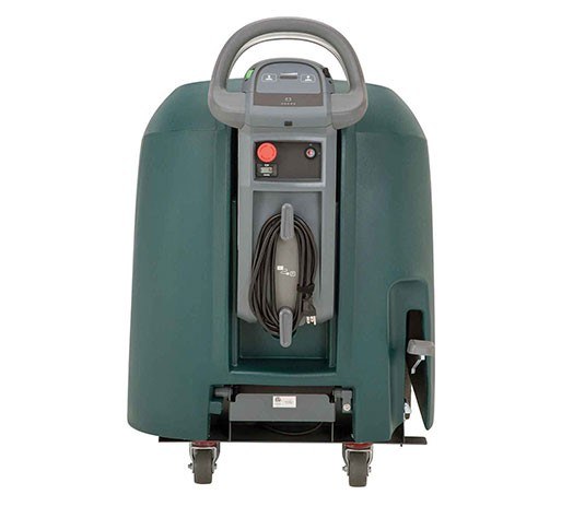 Nobles SpeedGleam 7 burnisher rear view showing the handle, controls and power cord storage