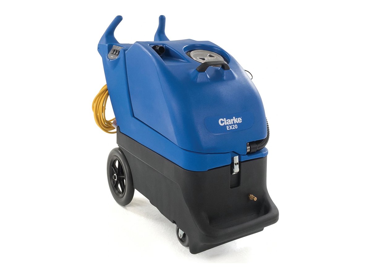Clarke EX20 portable carpet extractor, front right view