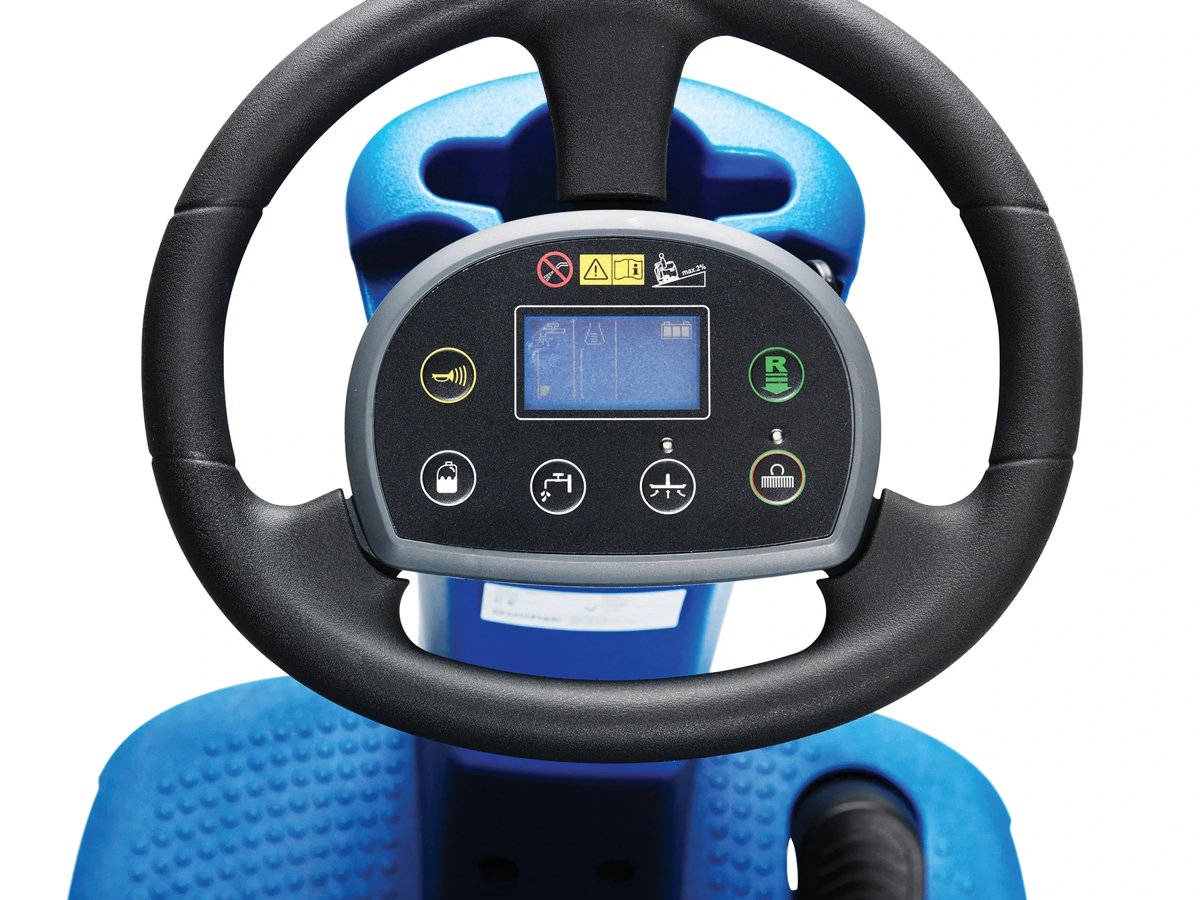 Clarke RA40 steering wheel with built-in control panel and display