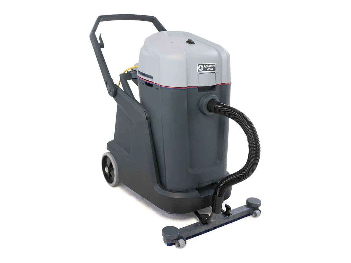 Advance VL500 75 wet/dry vacuum with front-mount squeegee, right side view