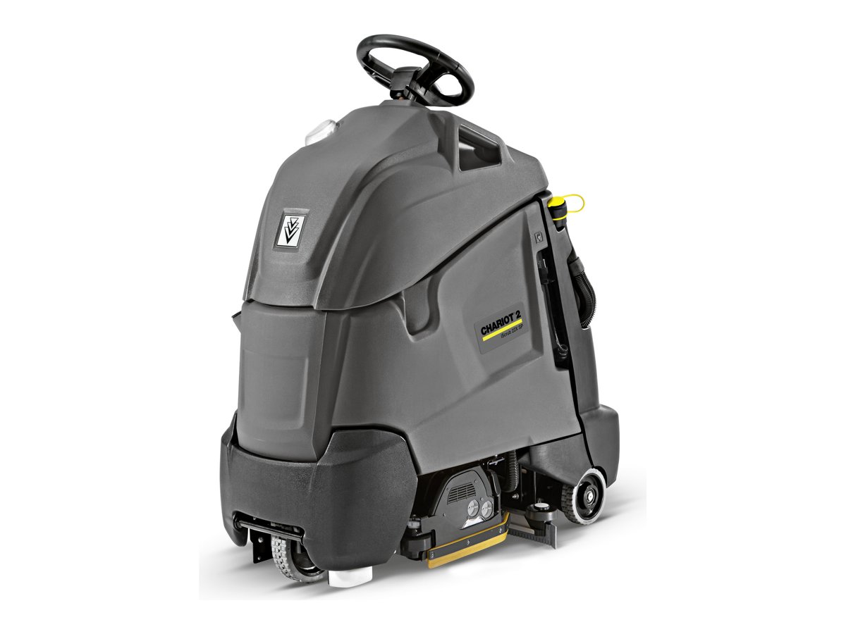 Kärcher Chariot 2 iScrub 22 SP stand-on scrubber with cylindrical scrub deck