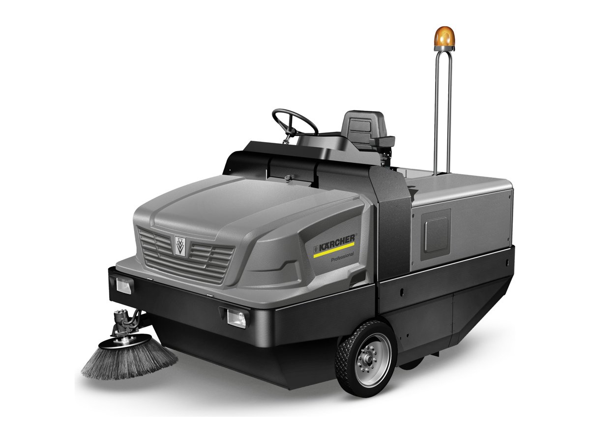 Kärcher KM 150/500 R Bp industrial ride-on vacuum sweeper with side brush