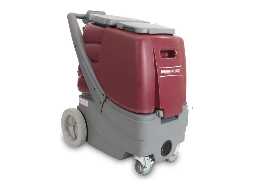 Minuteman Rush portable carpet extractor, front angle view
