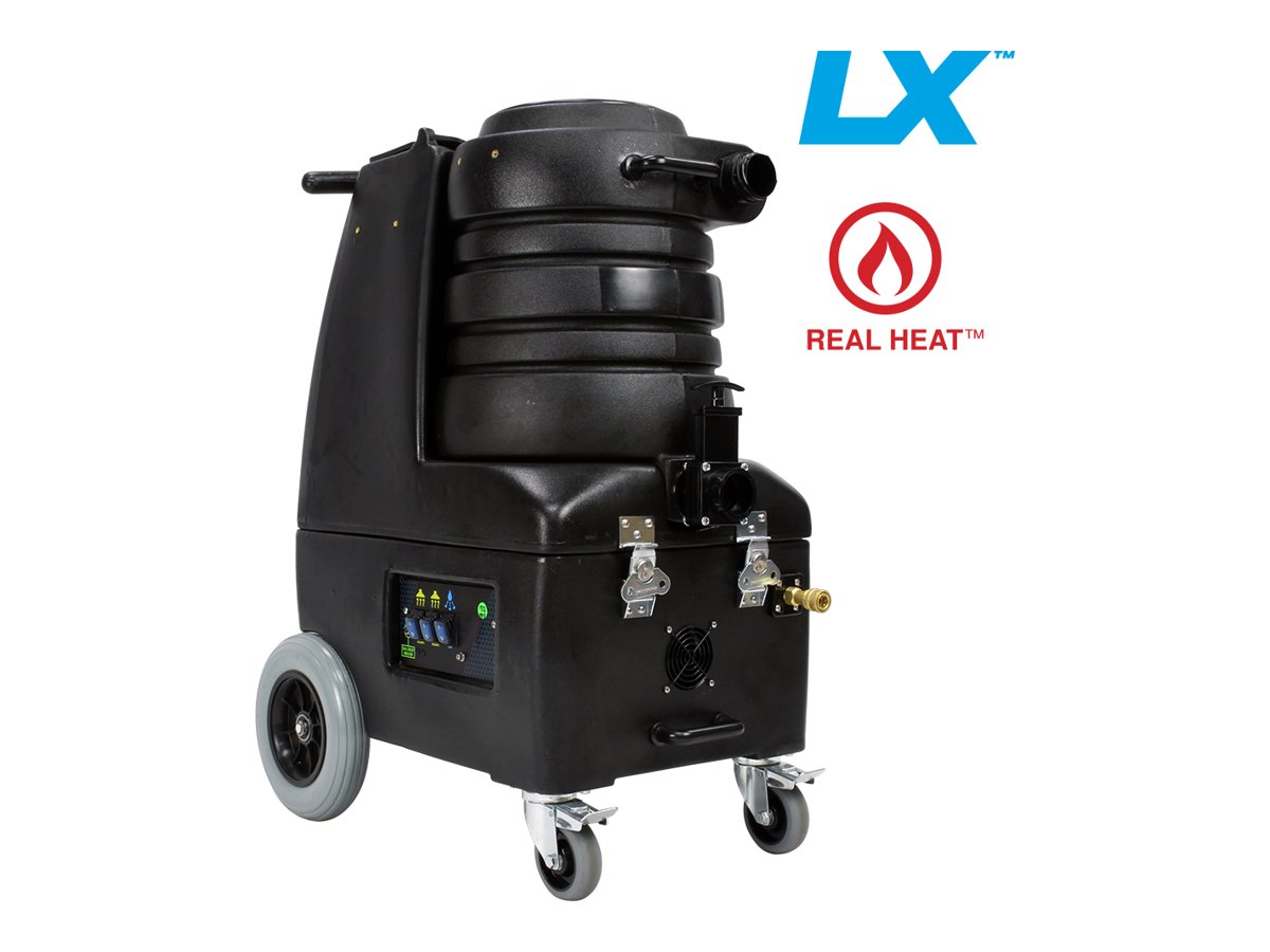 Mytee BZ-102LXH Breeze heated portable carpet extractor, front right view
