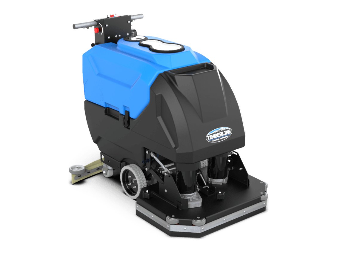 Timberline M-Series M28 disk walk-behind floor scrubber, front three-quarter view