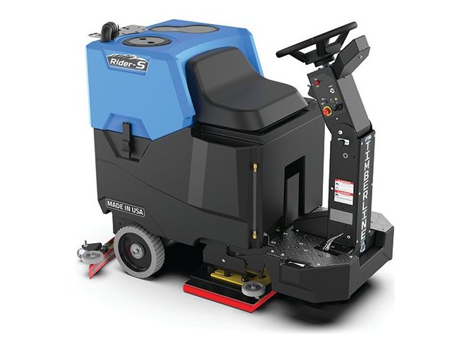 Timberline Rider-S ride-on scrubber with orbital deck, side view