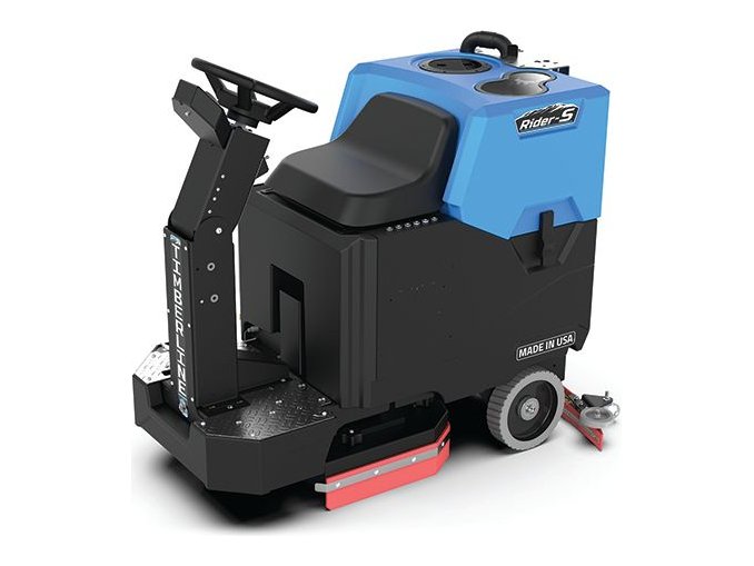 Timberline Rider-S 20 disk ride-on scrubber, rear three-quarter view