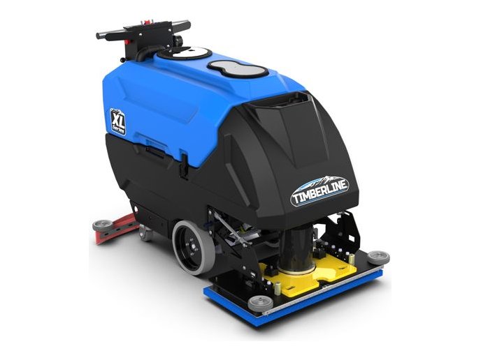 Timberline XL24 Orbital floor scrubber showing the rectangular orbital pad deck