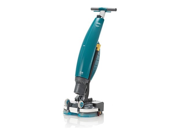 Tennant i-mop Lite upright walk-behind floor scrubber, left side view