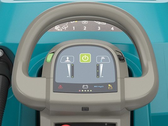 Tennant T500e operator handle and control panel