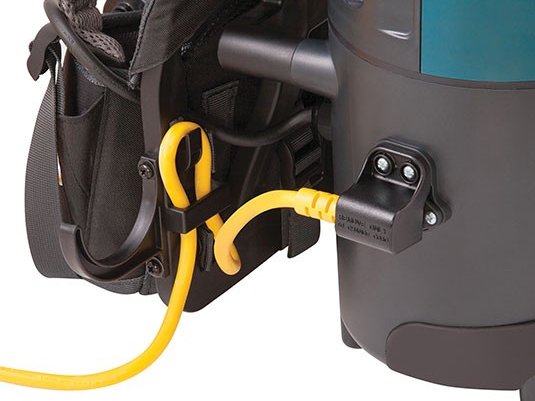 Tennant V-BP-6 kettle-plug cord connection with restraint bracket