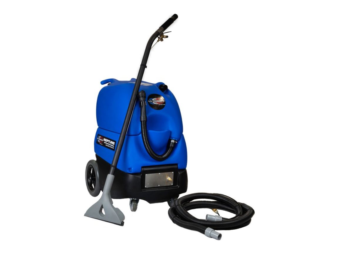 U.S. Products Neptune 220H heated carpet extractor with Trident wand and hose set