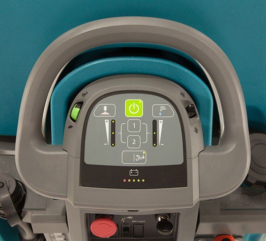 Tennant T600e operator control panel and handle
